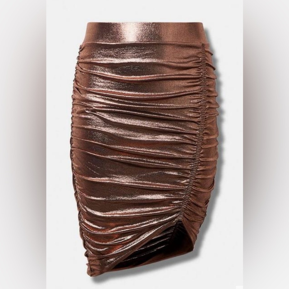 Torrid Copper Bodycon Skirt